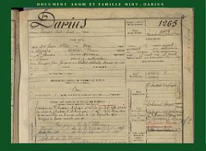 GUERRE DE 14-18 FRANCOIS DARIUS EPOUX DE MATHILDE LOUISE MIOT (3)